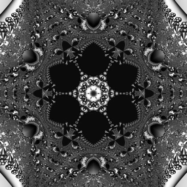 Soyut Bilgisayar Fraktal Tasarımı. Fraktal hiç bitmeyen bir desen. Fraktallar, farklı ölçeklerde kendine benzeyen sonsuz derecede karmaşık kalıplardır. Cep telefonu duvar kağıdı için harika.