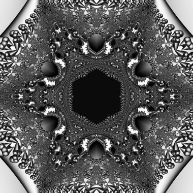 Soyut Bilgisayar Fraktal Tasarımı. Fraktal hiç bitmeyen bir desen. Fraktallar, farklı ölçeklerde kendine benzeyen sonsuz derecede karmaşık kalıplardır. Cep telefonu duvar kağıdı için harika.