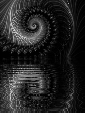 Soyut Bilgisayar Fraktal Tasarımı. Fraktal hiç bitmeyen bir desen. Fraktallar, farklı ölçeklerde kendine benzeyen sonsuz derecede karmaşık kalıplardır. Cep telefonu duvar kağıdı için harika.