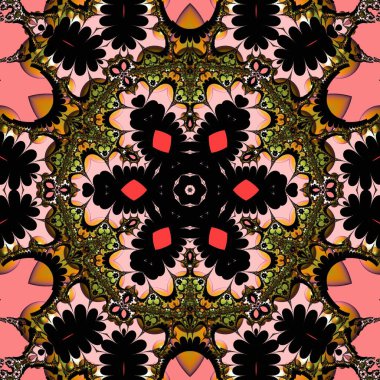 Soyut Bilgisayar Fraktal Tasarımı. Fraktal hiç bitmeyen bir desen. Fraktallar, farklı ölçeklerde kendine benzeyen sonsuz derecede karmaşık kalıplardır. Cep telefonu duvar kağıdı için harika.