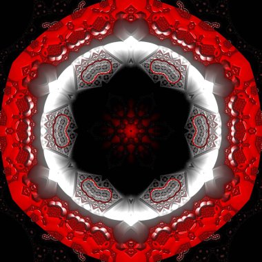 Soyut Bilgisayar Fraktal Tasarımı. Fraktal hiç bitmeyen bir desen. Fraktallar, farklı ölçeklerde kendine benzeyen sonsuz derecede karmaşık kalıplardır. Cep telefonu duvar kağıdı için harika.