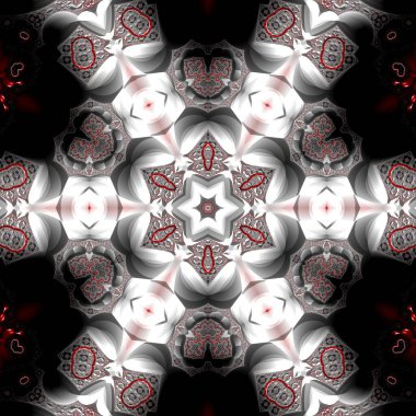 Soyut Bilgisayar Fraktal Tasarımı. Fraktal hiç bitmeyen bir desen. Fraktallar, farklı ölçeklerde kendine benzeyen sonsuz derecede karmaşık kalıplardır. Cep telefonu duvar kağıdı için harika.