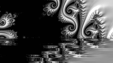 Soyut Bilgisayar Fraktal Tasarımı. Fraktal hiç bitmeyen bir desen. Fraktallar, farklı ölçeklerde kendine benzeyen sonsuz derecede karmaşık kalıplardır. Cep telefonu duvar kağıdı için harika.