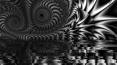 Soyut Bilgisayar Fraktal Tasarımı. Fraktal hiç bitmeyen bir desen. Fraktallar, farklı ölçeklerde kendine benzeyen sonsuz derecede karmaşık kalıplardır. Cep telefonu duvar kağıdı için harika.