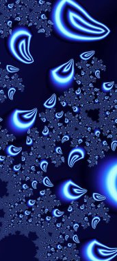 Soyut Bilgisayar Fraktal Tasarımı. Fraktal hiç bitmeyen bir desen. Fraktallar, farklı ölçeklerde kendine benzeyen sonsuz derecede karmaşık kalıplardır. Cep telefonu duvar kağıdı için harika.