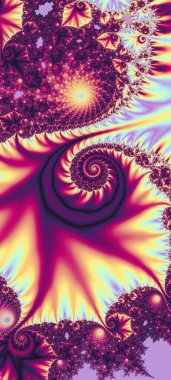 Soyut Bilgisayar Fraktal Tasarımı. Fraktal hiç bitmeyen bir desen. Fraktallar, farklı ölçeklerde kendine benzeyen sonsuz derecede karmaşık kalıplardır. Cep telefonu duvar kağıdı için harika.