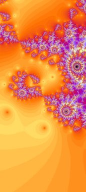 Soyut Bilgisayar Fraktal Tasarımı. Fraktal hiç bitmeyen bir desen. Fraktallar, farklı ölçeklerde kendine benzeyen sonsuz derecede karmaşık kalıplardır. Cep telefonu duvar kağıdı için harika.