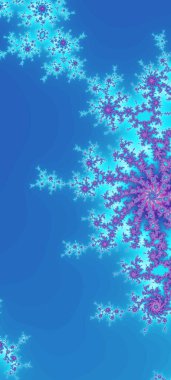 Soyut Bilgisayar Fraktal Tasarımı. Fraktal hiç bitmeyen bir desen. Fraktallar, farklı ölçeklerde kendine benzeyen sonsuz derecede karmaşık kalıplardır. Cep telefonu duvar kağıdı için harika.