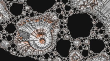 Soyut Bilgisayar Fraktal Tasarımı. Fraktal hiç bitmeyen bir desen. Fraktallar, farklı ölçeklerde kendine benzeyen sonsuz derecede karmaşık kalıplardır. Cep telefonu duvar kağıdı için harika.