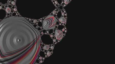 Soyut Bilgisayar Fraktal Tasarımı. Fraktal hiç bitmeyen bir desen. Fraktallar, farklı ölçeklerde kendine benzeyen sonsuz derecede karmaşık kalıplardır. Cep telefonu duvar kağıdı için harika.