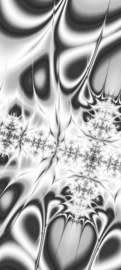 Soyut Bilgisayar Fraktal Tasarımı. Fraktal hiç bitmeyen bir desen. Fraktallar, farklı ölçeklerde kendine benzeyen sonsuz derecede karmaşık kalıplardır. Cep telefonu duvar kağıdı için harika.