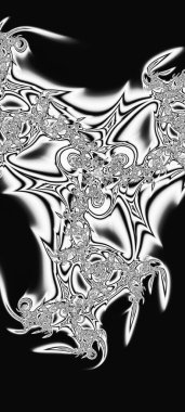 Soyut Bilgisayar Fraktal Tasarımı. Fraktal hiç bitmeyen bir desen. Fraktallar, farklı ölçeklerde kendine benzeyen sonsuz derecede karmaşık kalıplardır. Cep telefonu duvar kağıdı için harika.