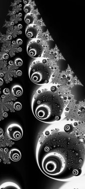 Soyut Bilgisayar Fraktal Tasarımı. Fraktal hiç bitmeyen bir desen. Fraktallar, farklı ölçeklerde kendine benzeyen sonsuz derecede karmaşık kalıplardır. Cep telefonu duvar kağıdı için harika.