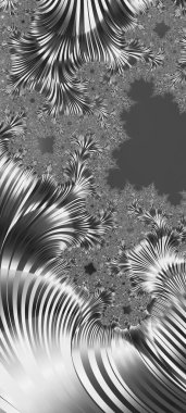 Soyut Bilgisayar Fraktal Tasarımı. Fraktal hiç bitmeyen bir desen. Fraktallar, farklı ölçeklerde kendine benzeyen sonsuz derecede karmaşık kalıplardır. Cep telefonu duvar kağıdı için harika.