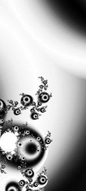 Soyut Bilgisayar Fraktal Tasarımı. Fraktal hiç bitmeyen bir desen. Fraktallar, farklı ölçeklerde kendine benzeyen sonsuz derecede karmaşık kalıplardır. Cep telefonu duvar kağıdı için harika.