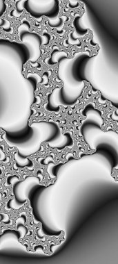 Soyut Bilgisayar Fraktal Tasarımı. Fraktal hiç bitmeyen bir desen. Fraktallar, farklı ölçeklerde kendine benzeyen sonsuz derecede karmaşık kalıplardır. Cep telefonu duvar kağıdı için harika.