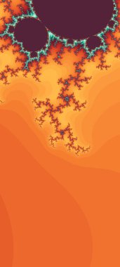 Soyut Bilgisayar Fraktal Tasarımı. Fraktal hiç bitmeyen bir desen. Fraktallar, farklı ölçeklerde kendine benzeyen sonsuz derecede karmaşık kalıplardır. Cep telefonu duvar kağıdı için harika.