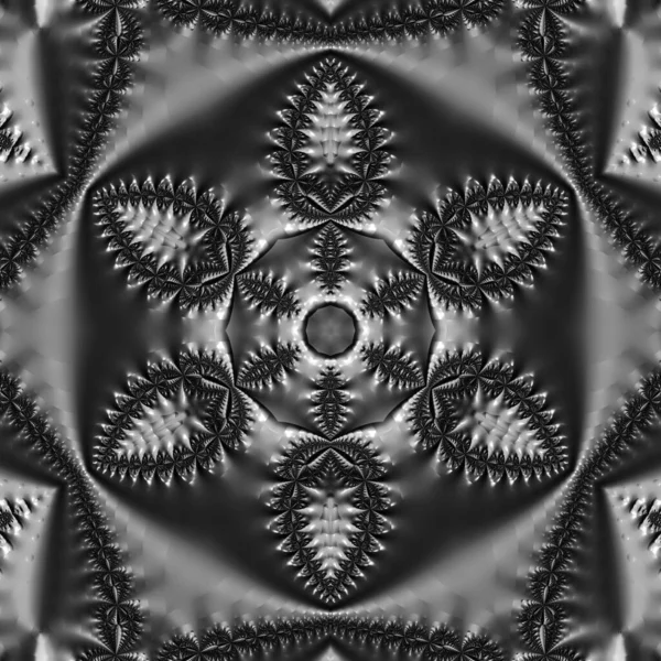 컴퓨터는 Fractal Design 만들어 프랙털은 끝없는 패턴입니다 프랙탈은 스케일의 패턴이다 — 스톡 사진