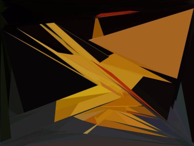 Soyut şekiller patlama yapar. Kırık cam parçaları. Spor, müzik veya bilgisayar oyunu için parlak dinamik arkaplan.