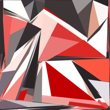 Soyut şekiller patlama yapar. Kırık cam parçaları. Spor, müzik veya bilgisayar oyunu için parlak dinamik arkaplan.