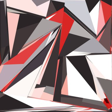 Soyut şekiller patlama yapar. Kırık cam parçaları. Spor, müzik veya bilgisayar oyunu için parlak dinamik arkaplan.