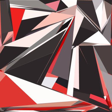 Soyut şekiller patlama yapar. Kırık cam parçaları. Spor, müzik veya bilgisayar oyunu için parlak dinamik arkaplan.