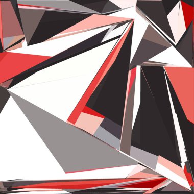 Soyut şekiller patlama yapar. Kırık cam parçaları. Spor, müzik veya bilgisayar oyunu için parlak dinamik arkaplan.