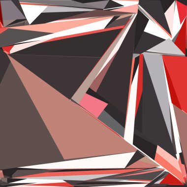 Soyut şekiller patlama yapar. Kırık cam parçaları. Spor, müzik veya bilgisayar oyunu için parlak dinamik arkaplan.