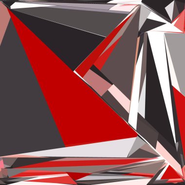 Soyut şekiller patlama yapar. Kırık cam parçaları. Spor, müzik veya bilgisayar oyunu için parlak dinamik arkaplan.