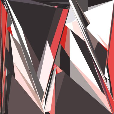 Soyut şekiller patlama yapar. Kırık cam parçaları. Spor, müzik veya bilgisayar oyunu için parlak dinamik arkaplan.