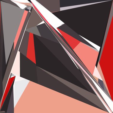 Soyut şekiller patlama yapar. Kırık cam parçaları. Spor, müzik veya bilgisayar oyunu için parlak dinamik arkaplan.