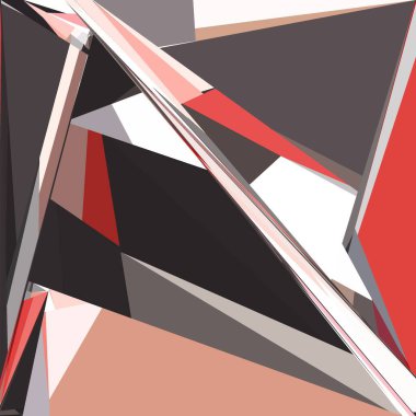 Soyut şekiller patlama yapar. Kırık cam parçaları. Spor, müzik veya bilgisayar oyunu için parlak dinamik arkaplan.