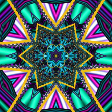 60-70 'lerin hippi tarzında kusursuz bir model. Moda renkli disko süsü.