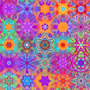 60-70 'lerin hippi tarzında kusursuz bir model. Moda renkli disko süsü.