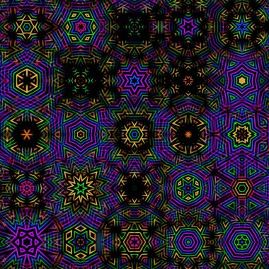 60-70 'lerin hippi tarzında kusursuz bir model. Moda renkli disko süsü.