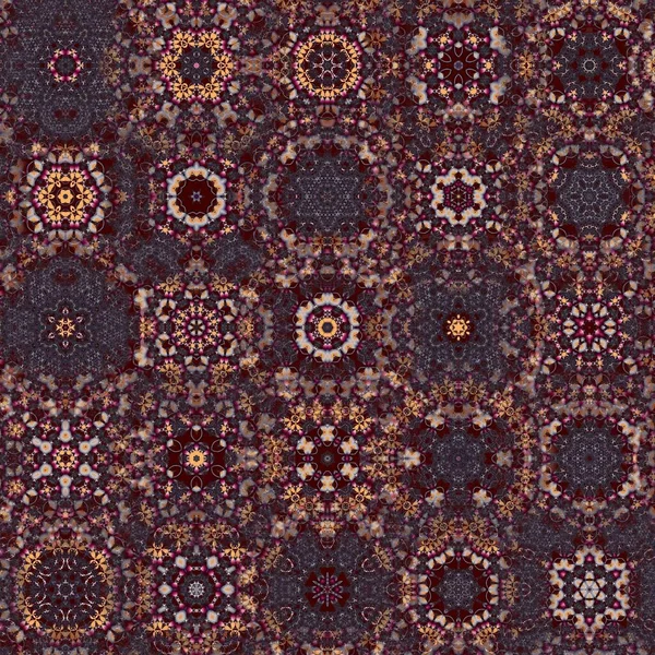 stock image seamless pattern in retro 60s-70s hippie style. Trendy fashion colorful disco ornament.