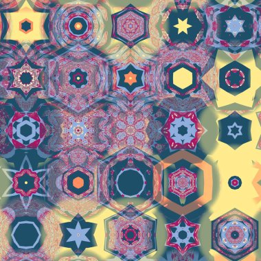 60-70 'lerin hippi tarzında kusursuz bir model. Moda renkli disko süsü.