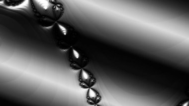 dijital soyut fraktal arkaplan bilgisayarda siyah ve beyaz olarak oluşturuldu.