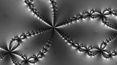 dijital soyut fraktal arkaplan bilgisayarda siyah ve beyaz olarak oluşturuldu.