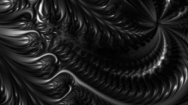 dijital soyut fraktal arkaplan bilgisayarda siyah ve beyaz olarak oluşturuldu.