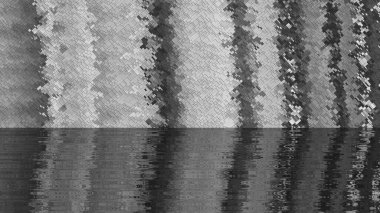 dijital soyut fraktal arkaplan bilgisayarda siyah ve beyaz olarak oluşturuldu.