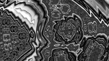 dijital soyut fraktal arkaplan bilgisayarda siyah ve beyaz olarak oluşturuldu.