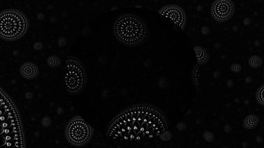 dijital soyut fraktal arkaplan bilgisayarda siyah ve beyaz olarak oluşturuldu.