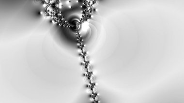 dijital soyut fraktal arkaplan bilgisayarda siyah ve beyaz olarak oluşturuldu.