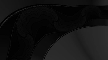 dijital soyut fraktal arkaplan bilgisayarda siyah ve beyaz olarak oluşturuldu.