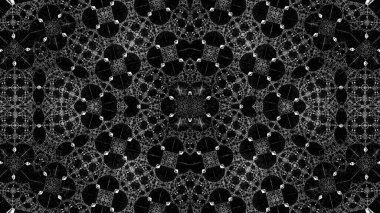 dijital soyut fraktal arkaplan bilgisayarda siyah ve beyaz olarak oluşturuldu.