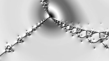 dijital soyut fraktal arkaplan bilgisayarda siyah ve beyaz olarak oluşturuldu.