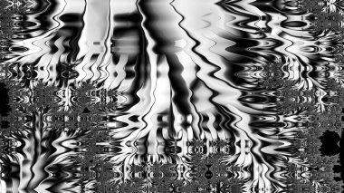 dijital soyut fraktal arkaplan bilgisayarda siyah ve beyaz olarak oluşturuldu.