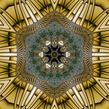 Kusursuz, parlak bir altyapısı var. Renkli etnik yuvarlak süslemeli mandala. Moda deseni.