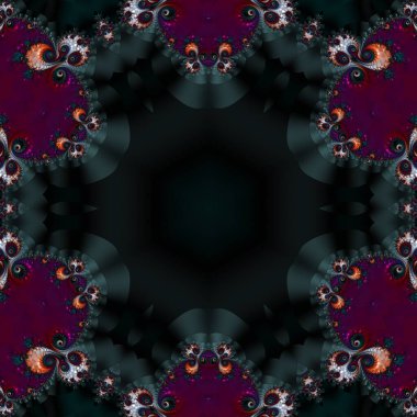 Kusursuz, parlak bir altyapısı var. Renkli etnik yuvarlak süslemeli mandala. Moda deseni.